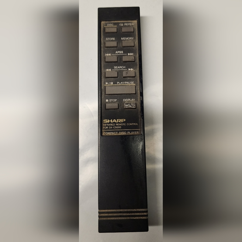 1989 Sharp CD Player Remote DX-C5000